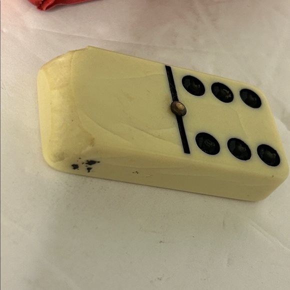 Vintage Dominos set Marlboro logo complete some visible wear due to age - Picture 2 of 9